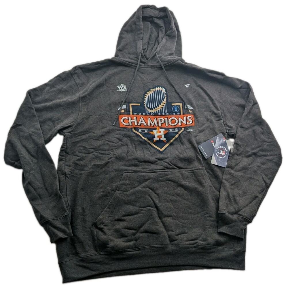 Fanatics Houston Astros 2022 World Series Champions Hoodie Charcoal Gray 2XLT